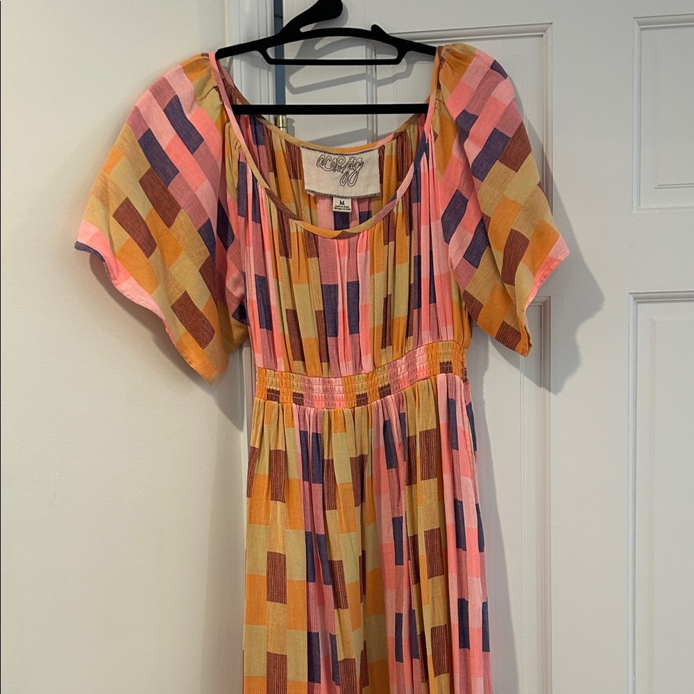 Like new Ace & Jig Multicolor Block Maxi Dress size medium